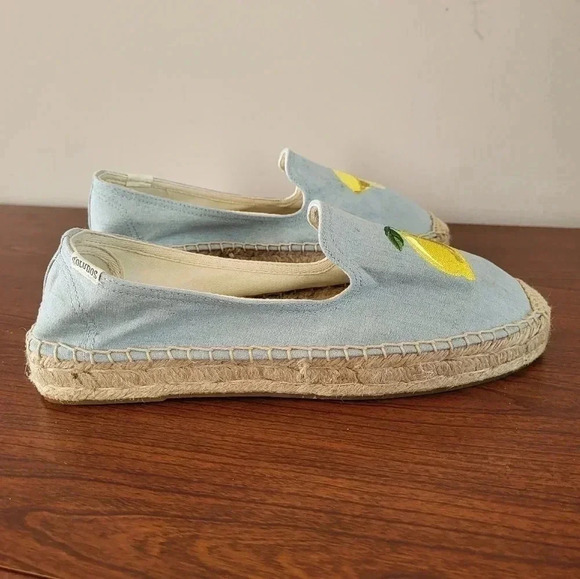 Soludos Lemon Platform Smoking Slipper Espadrilles(9.5) - Picture 4 of 10